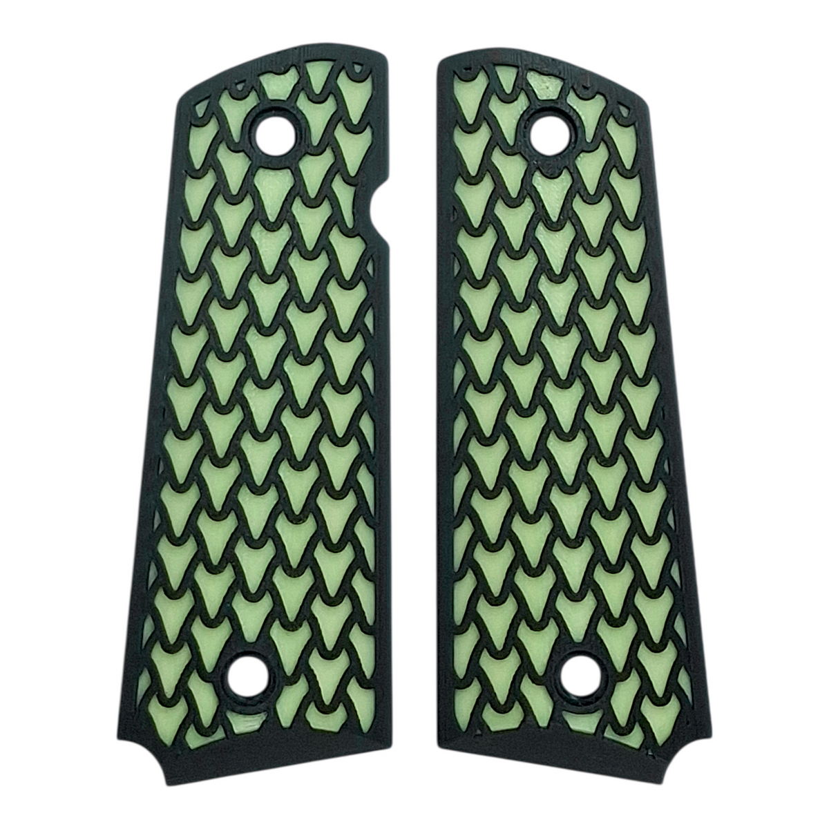 Glow in the Dark Dragon Scale Printed 1911 Grips (Full Size)