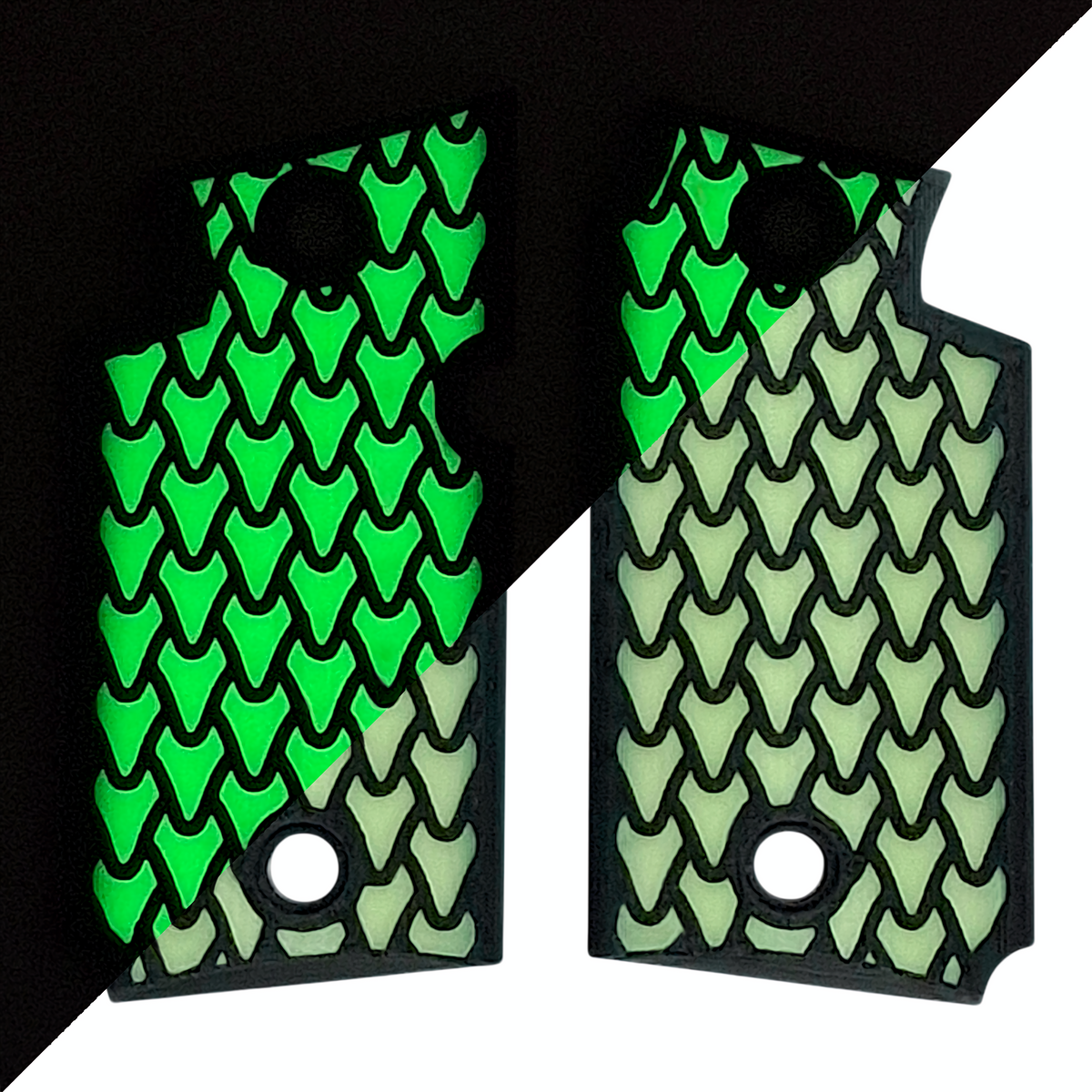 Glow in the Dark Dragon Scale Printed Sig Sauer P938 Grips