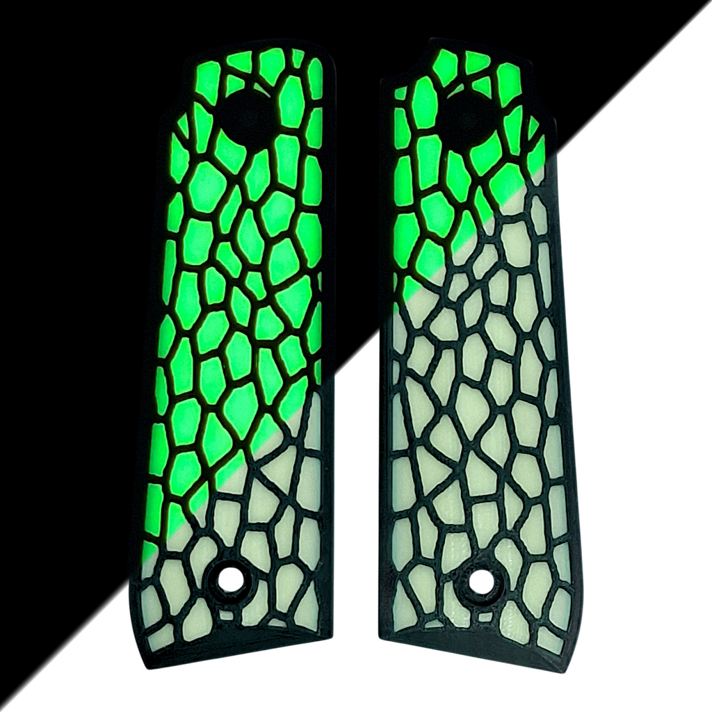 Glow in the Dark Reptile Printed Ruger Mark IV 22/45 Grips
