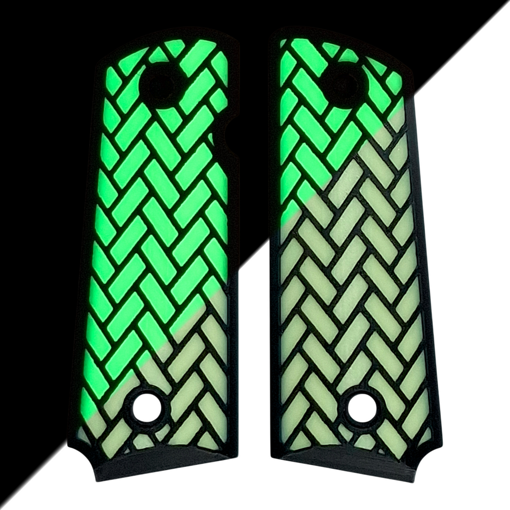 Glow in the Dark Weave Printed 1911 Grips (Compact)