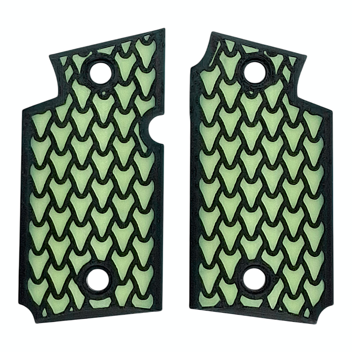 Glow in the Dark Dragon Scale Printed Sig Sauer P938 Grips