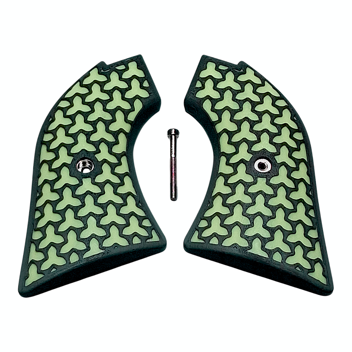 Glow in the Dark & Black Fusion Printed Heritage Rough Rider Grips