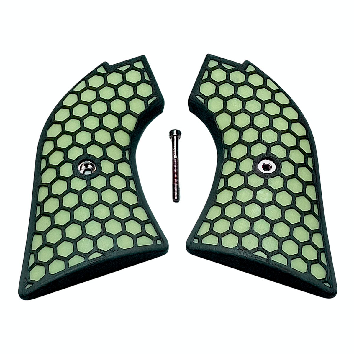 Glow in the Dark & Black Honeycomb Printed Heritage Rough Rider Grips