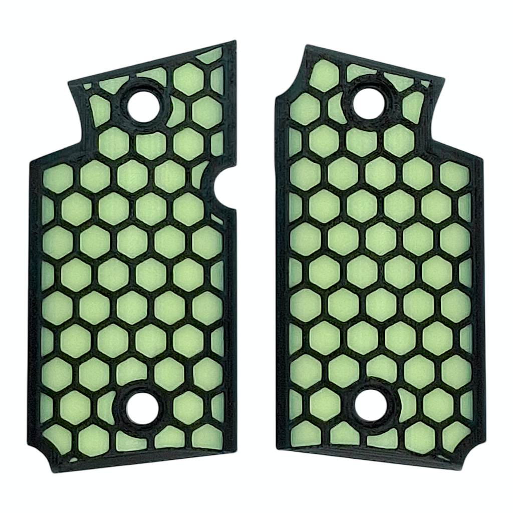 Glow in the Dark Honeycomb Printed Sig Sauer P938 Grips