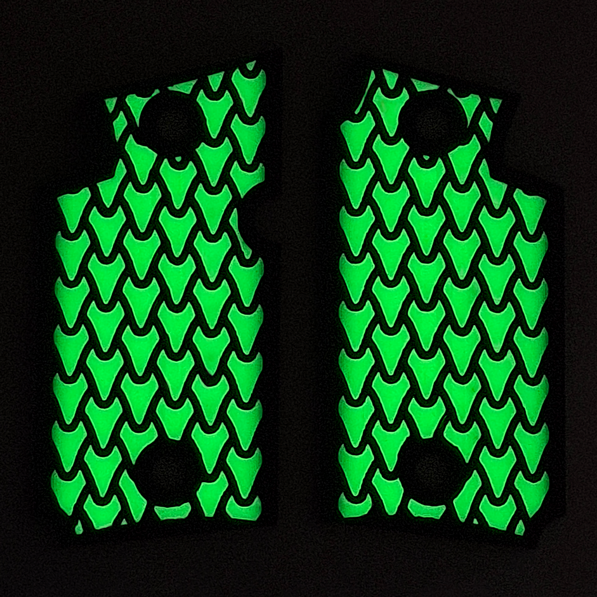 Glow in the Dark Dragon Scale Printed Sig Sauer P938 Grips