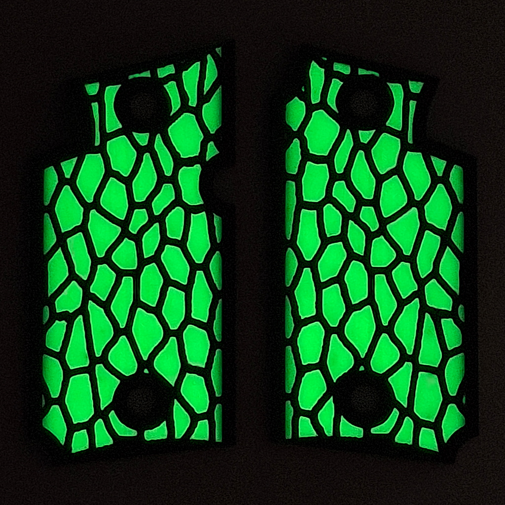 Glow in the Dark Reptile Printed Sig Sauer P938 Grips