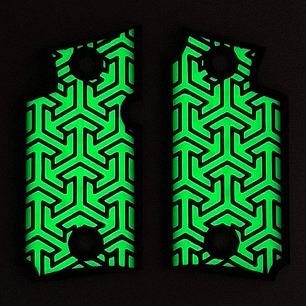Glow in the Dark Tritessel Printed Sig Sauer P938 Grips