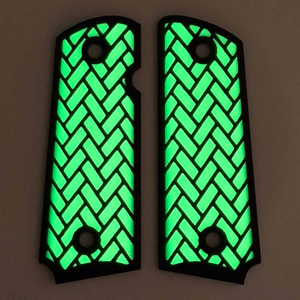 Glow in the Dark Weave Printed 1911 Grips (Compact)