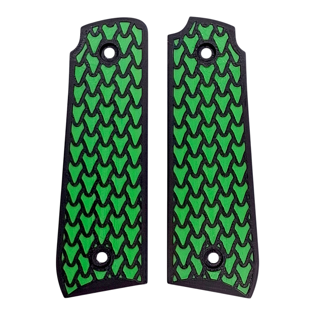 Green & Black Dragon Scale Printed Ruger Mark IV 22/45 Grips