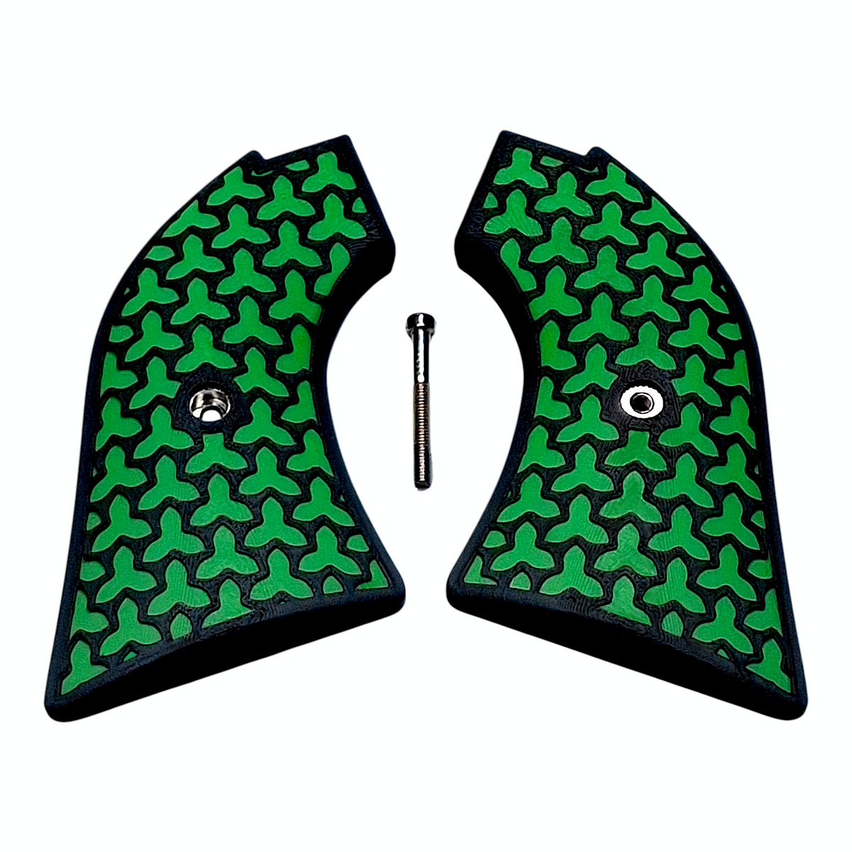 Green & Black Fusion Printed Heritage Rough Rider Grips