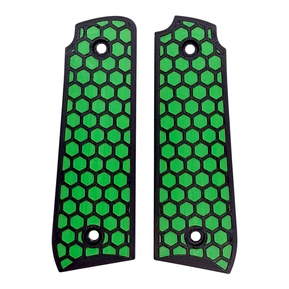 Green & Black Honeycomb Printed Ruger Mark IV 22/45 Grips