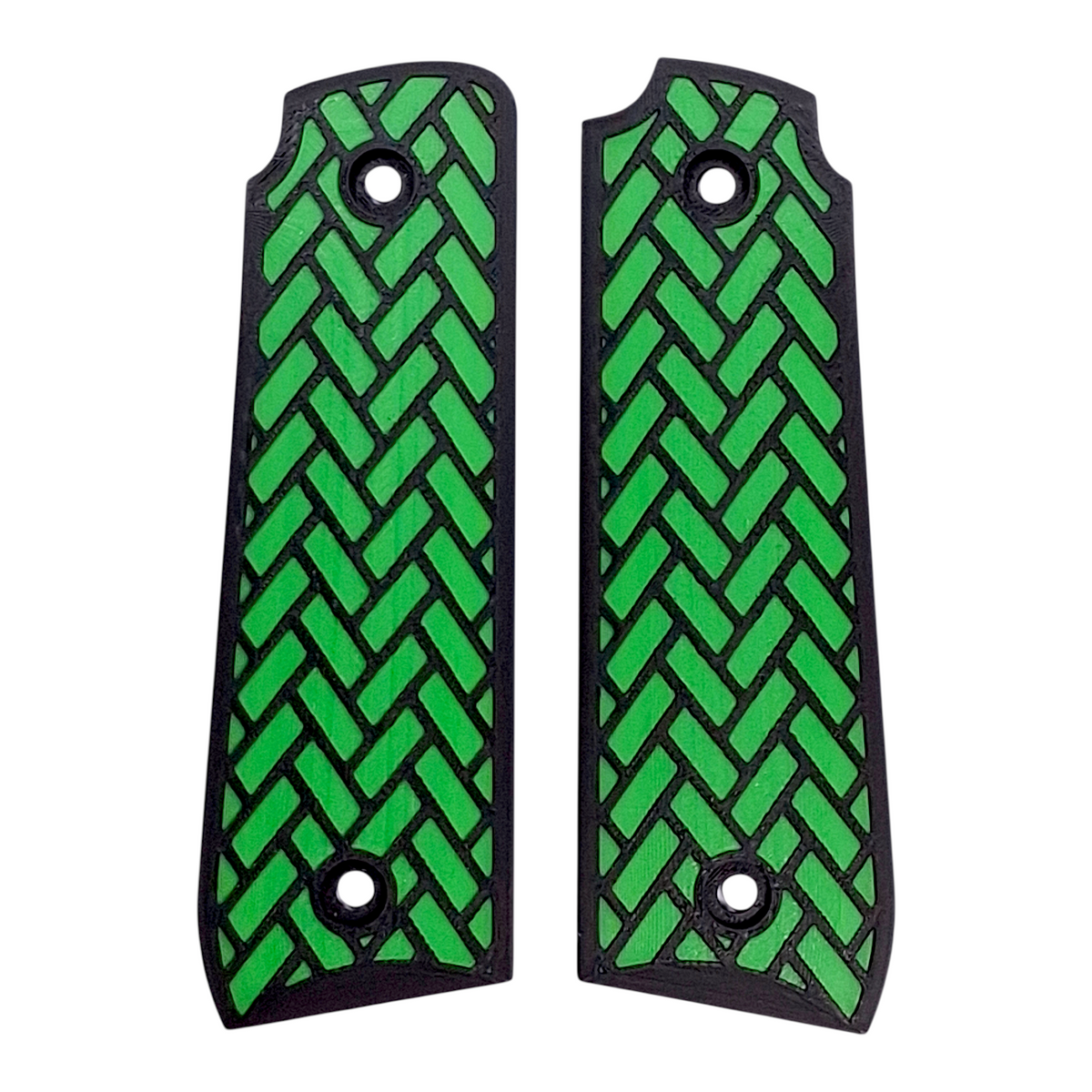 Green & Black Weave Printed Ruger Mark IV 22/45 Grips