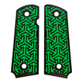 Green & Black Tritessel Printed 1911 Grips (Compact)