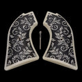 Faux Ivory Floral Scroll Heritage Rough Rider Grips