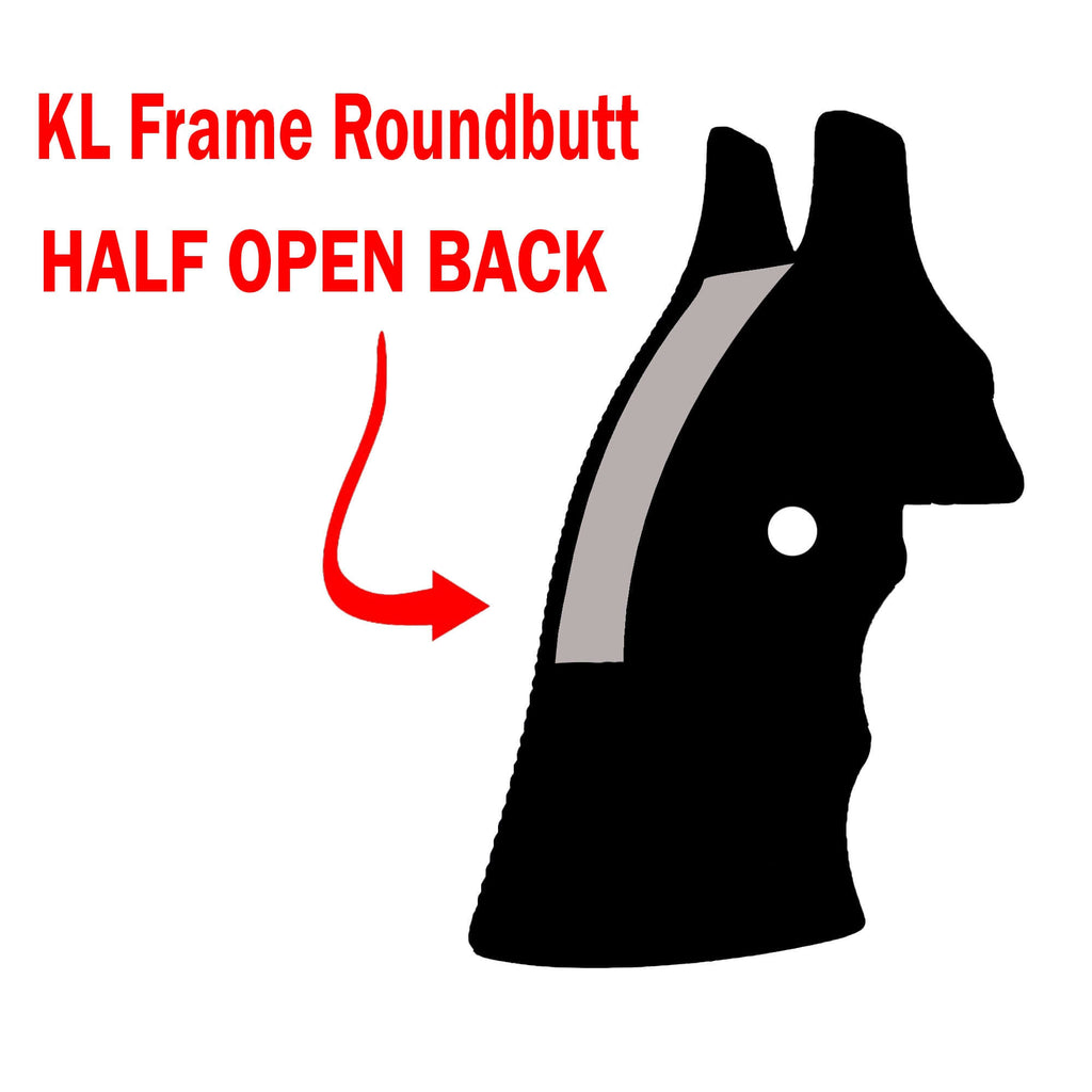 Compatible with S&W 357 KL Frame Roundbutt Wood Grips