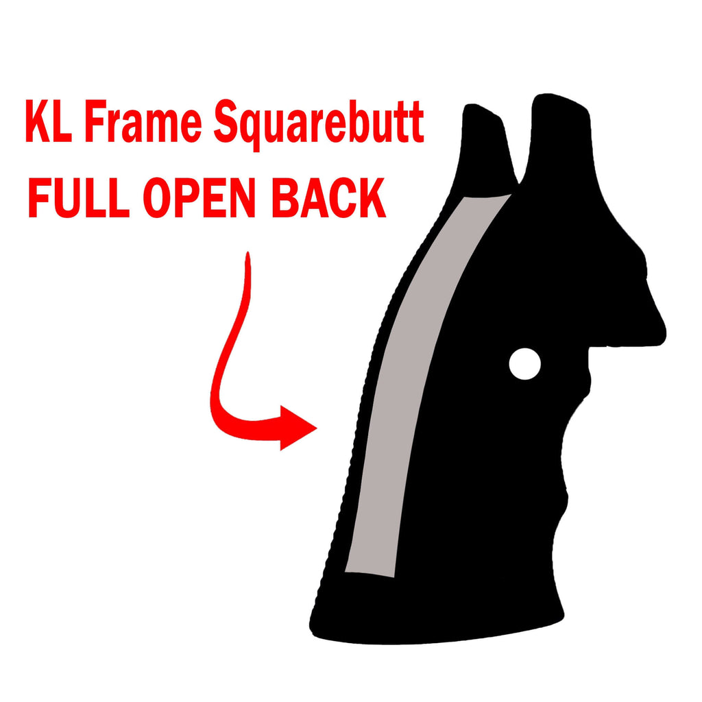 Compatible with S&W 357 KL Frame Squarebutt Wood Grips