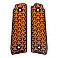 Orange & Black Fusion Printed Ruger Mark IV 22/45 Grips