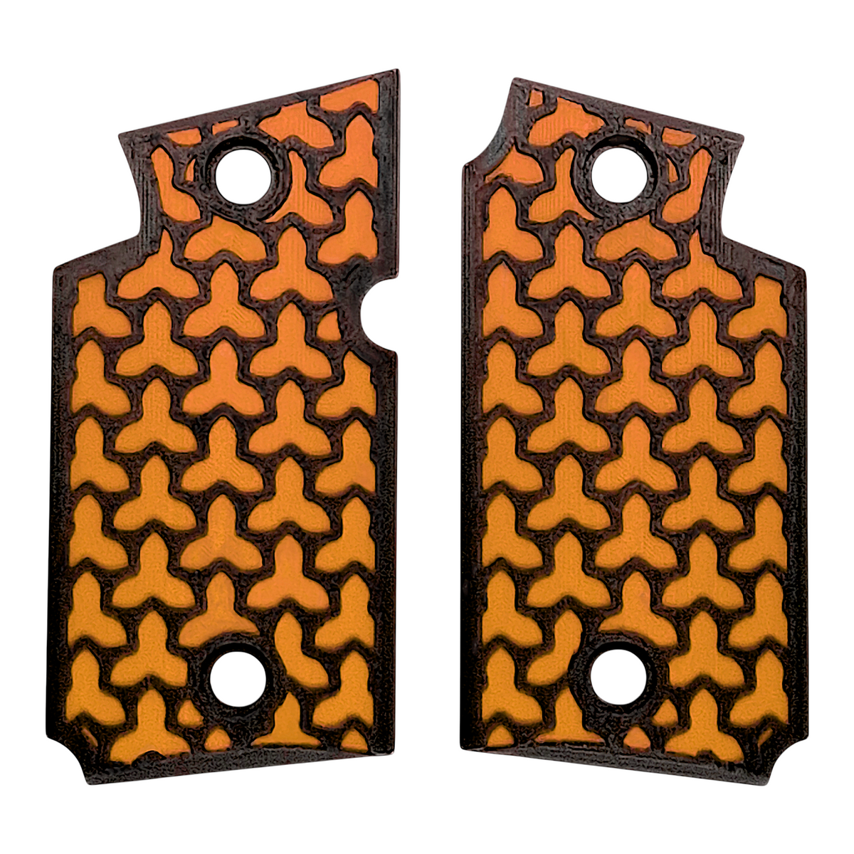 Orange & Black Fusion Printed Sig Sauer P938 Grips