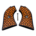 Orange & Black Reptile Printed Heritage Rough Rider Grips