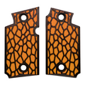 Orange & Black Reptile Printed Sig Sauer P938 Grips