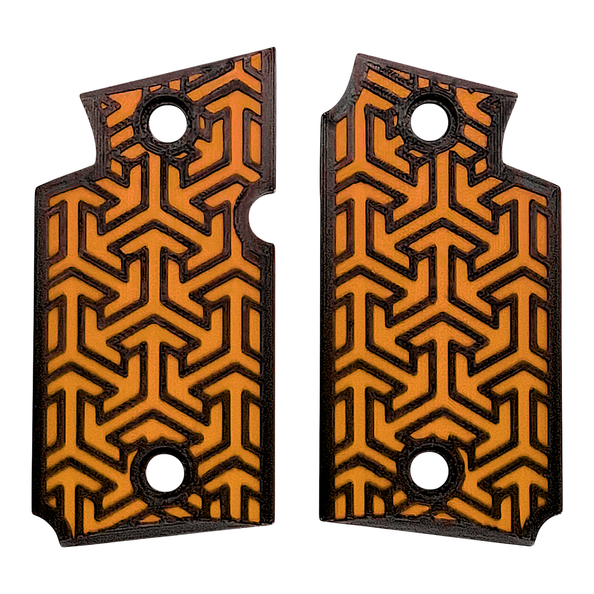 Orange & Black Tritessel Printed Sig Sauer P938 Grips
