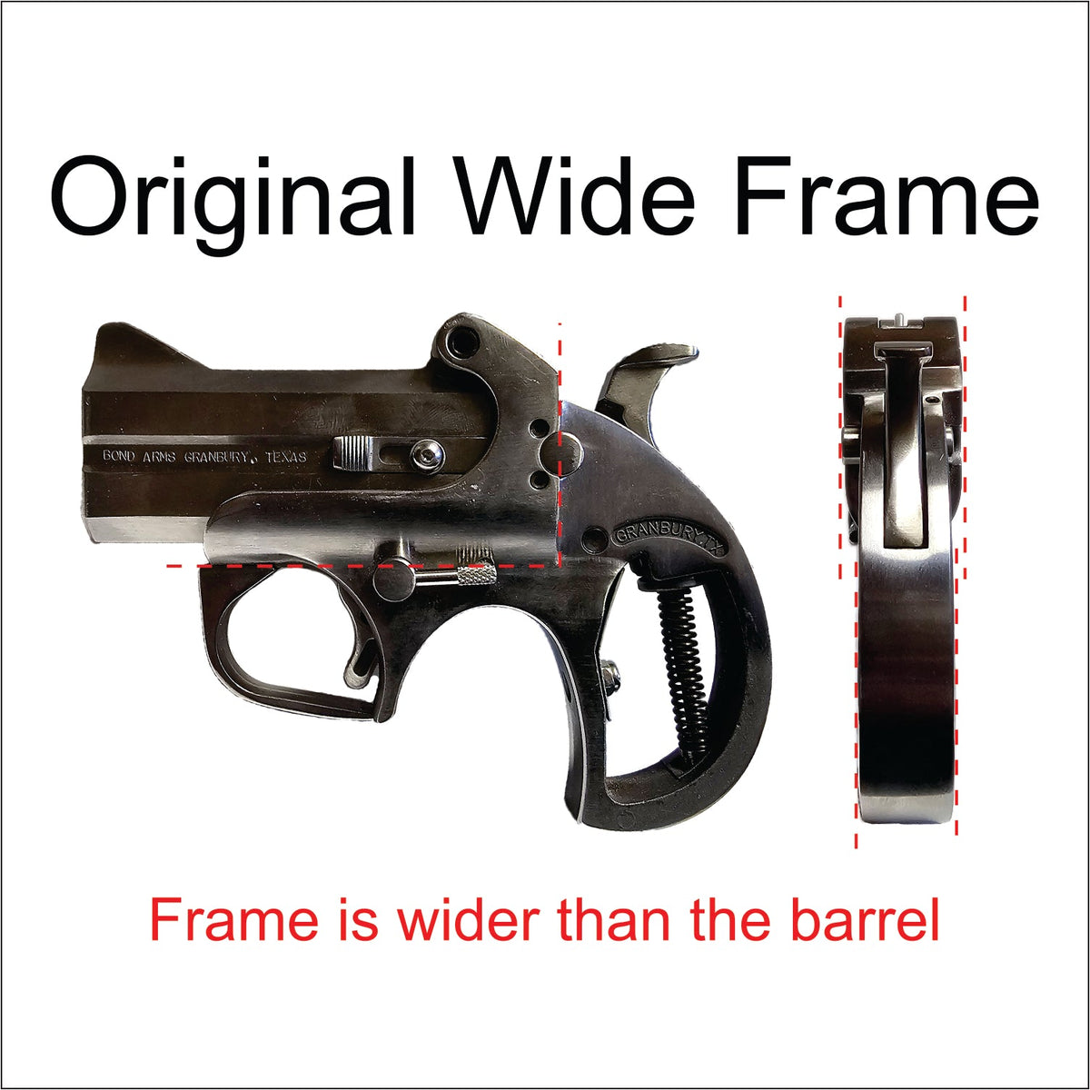 CLEARANCE - Walnut Grim Reaper Standard Bond Arms Derringer Grips