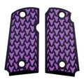 Purple & Black Dragon Scale Printed Kimber Micro 9 Grips