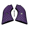 Purple & Black Dragon Scale Printed Heritage Rough Rider Grips