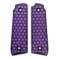 Purple & Black Honeycomb Printed Ruger Mark IV 22/45 Grips