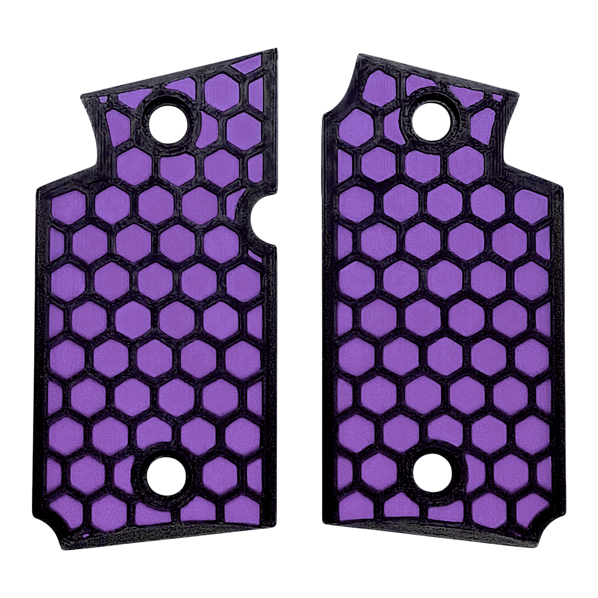 Purple & Black Honeycomb Printed Sig Sauer P938 Grips