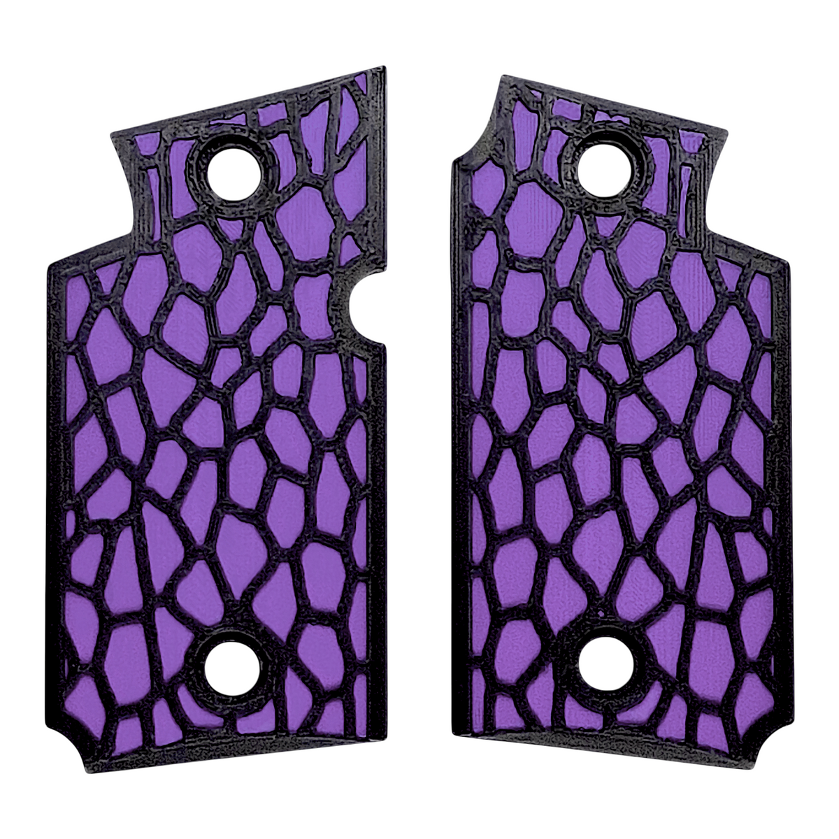 Purple & Black Reptile Printed Sig Sauer P938 Grips