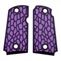 Purple & Black Reptile Printed Kimber Micro 9 Grips