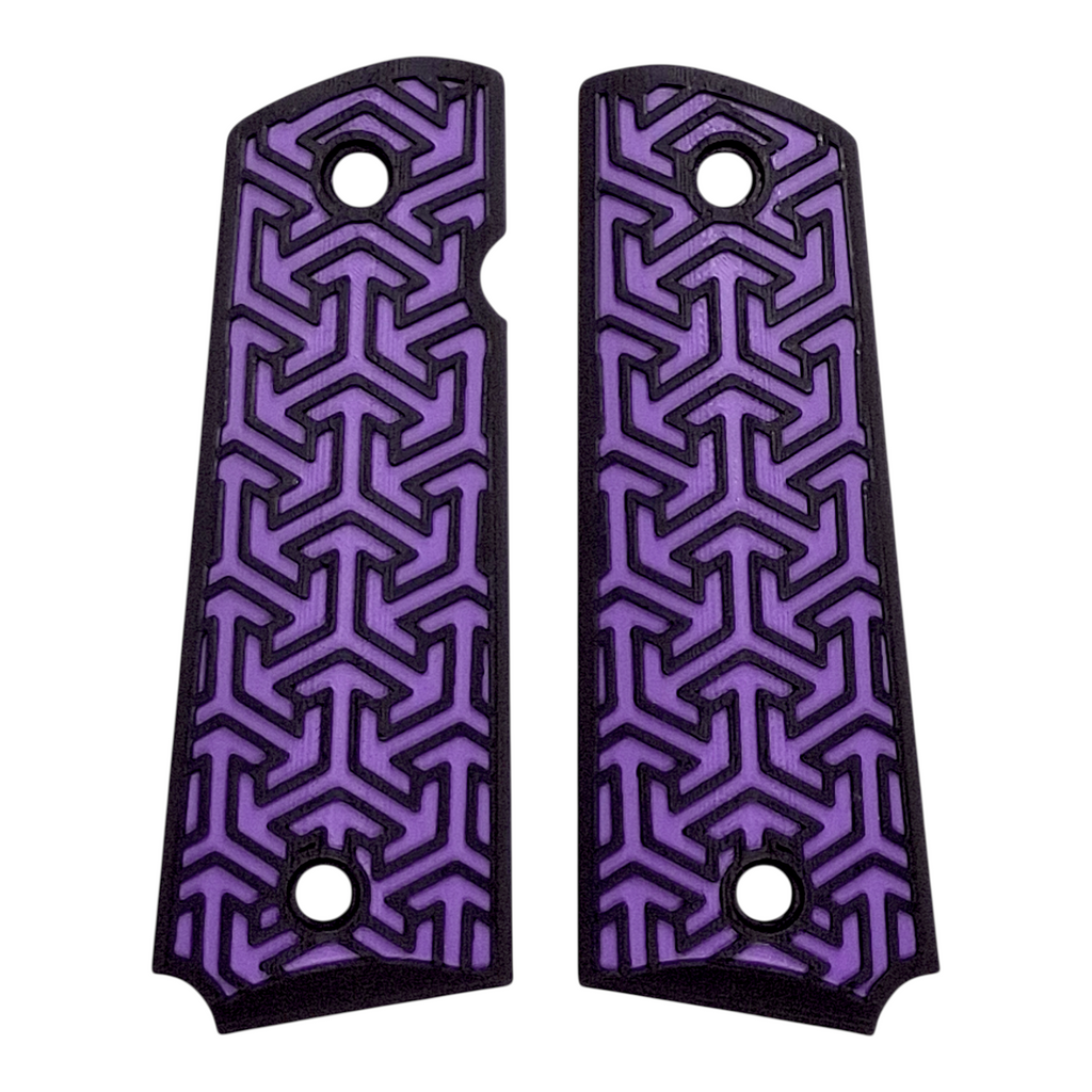 Purple & Black Tritessel Printed 1911 Grips (Full Size)
