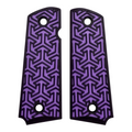 Purple & Black Tritessel Printed 1911 Grips (Full Size)