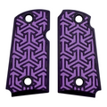Purple & Black Tritessel Printed Kimber Micro 9 Grips