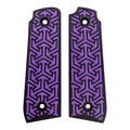 Purple & Black Tritessel Printed Ruger Mark IV 22/45 Grips