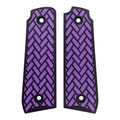 Purple & Black Weave Printed Ruger Mark IV 22/45 Grips