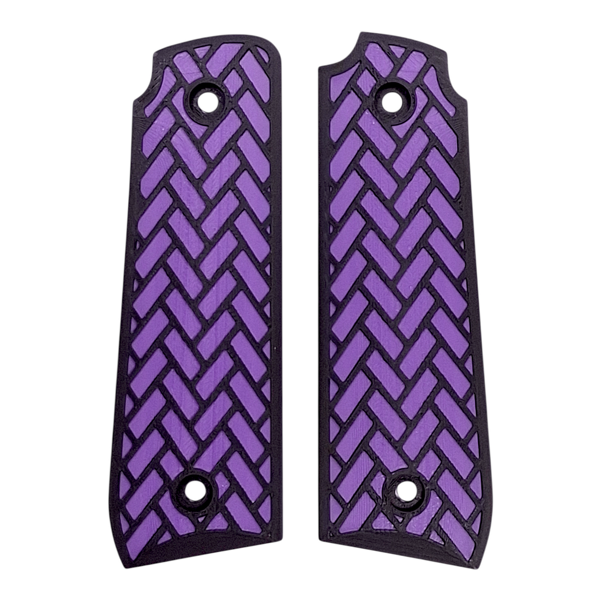 Purple & Black Weave Printed Ruger Mark IV 22/45 Grips