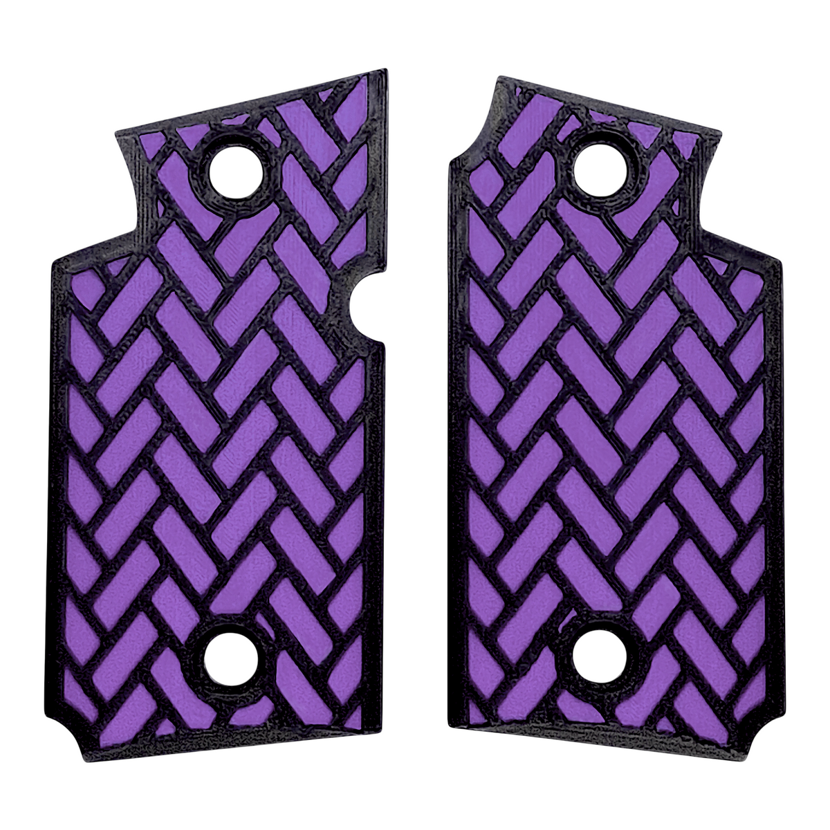 Purple & Black Weave Printed Sig Sauer P938 Grips