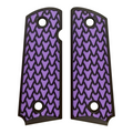 Purple & Black Dragon Scale Printed 1911 Grips (Compact)