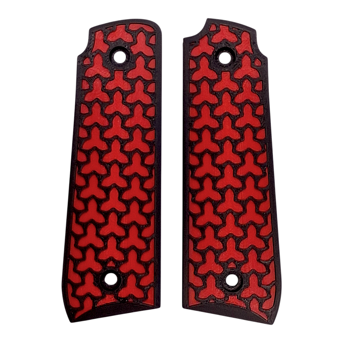 Red & Black Fusion Printed Ruger Mark IV 22/45 Grips