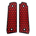 Red & Black Honeycomb Printed Ruger Mark IV 22/45 Grips