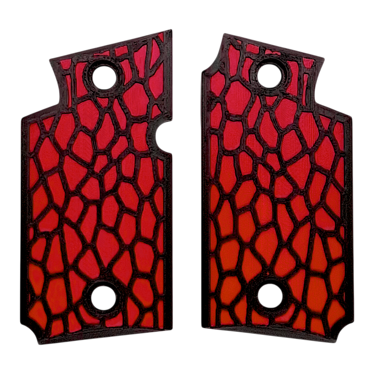 Red & Black Reptile Printed Sig Sauer P938 Grips