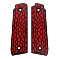 Red & Black Reptile Printed Ruger Mark IV 22/45 Grips