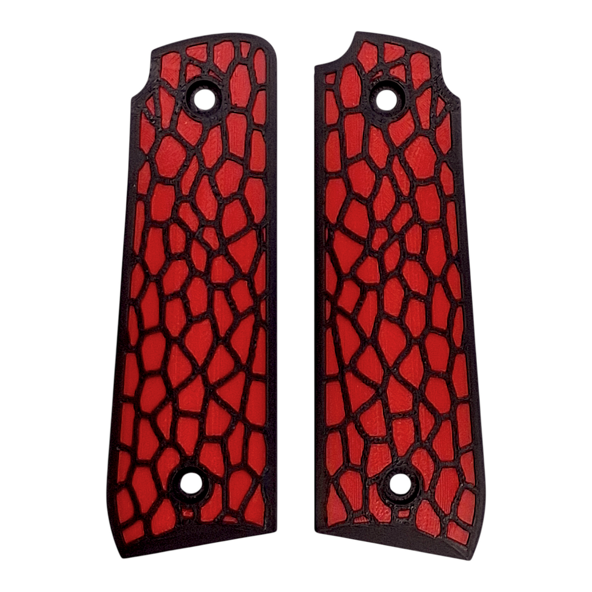 Red & Black Reptile Printed Ruger Mark IV 22/45 Grips