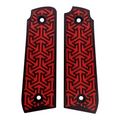 Red & Black Tritessel Printed Ruger Mark IV 22/45 Grips