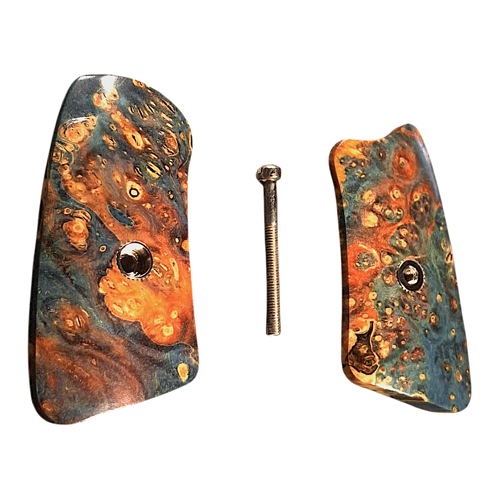 Dyed Box Elder Ruger Sp101 Grip Inserts #4