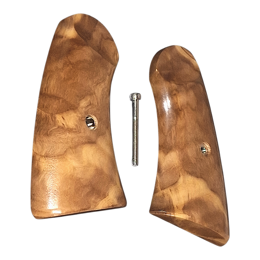Figured Olivewood Uberti Schofield Grips