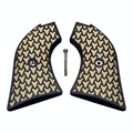 Desert Tan & Black Dragon Scale Printed Heritage Rough Rider Grips