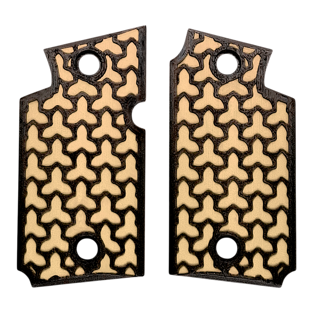 Desert Tan & Black Fusion Printed Sig Sauer P938 Grips